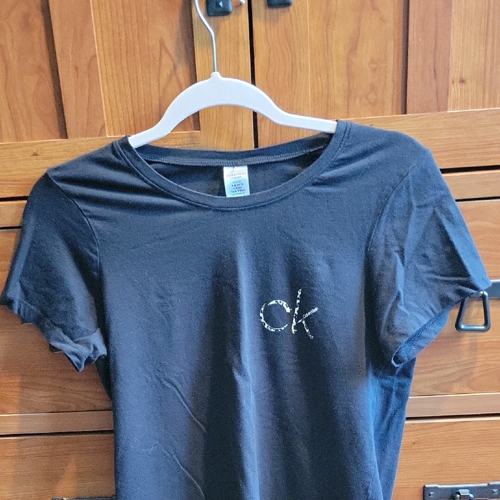 Calvin Klein Charcoal Tee with Logo